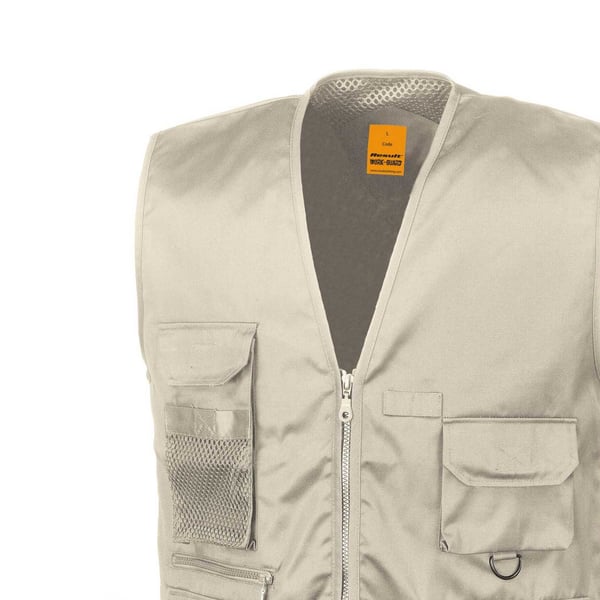 WORK-GUARD by Result Mens Safari Waistcoat