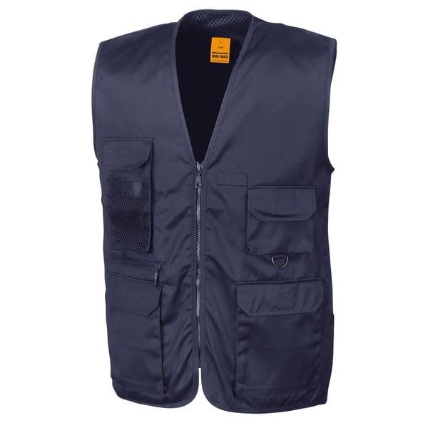 WORK-GUARD by Result Mens Safari Waistcoat