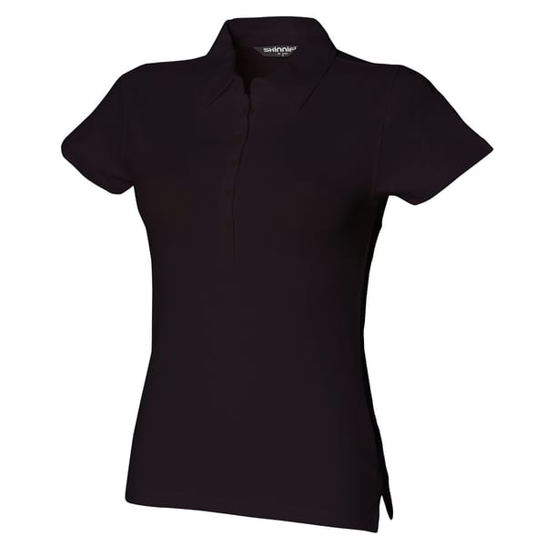 Skinni Fit Womens/Ladies Pique Stretch Polo Shirt