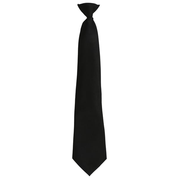 Premier Unisex Adult Colours Fashion Plain Clip-On Tie