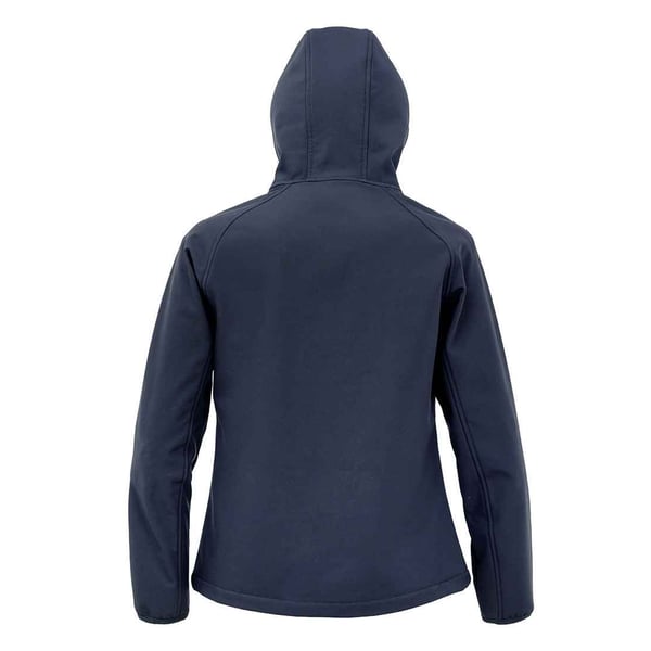 Result Genuine Recycled Womens/Ladies Hooded 3 Layer Printable Soft Shell Jacket