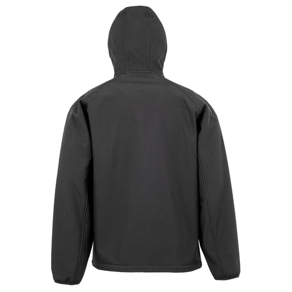 Result Genuine Recycled Mens Hooded 3 Layer Printable Soft Shell Jacket