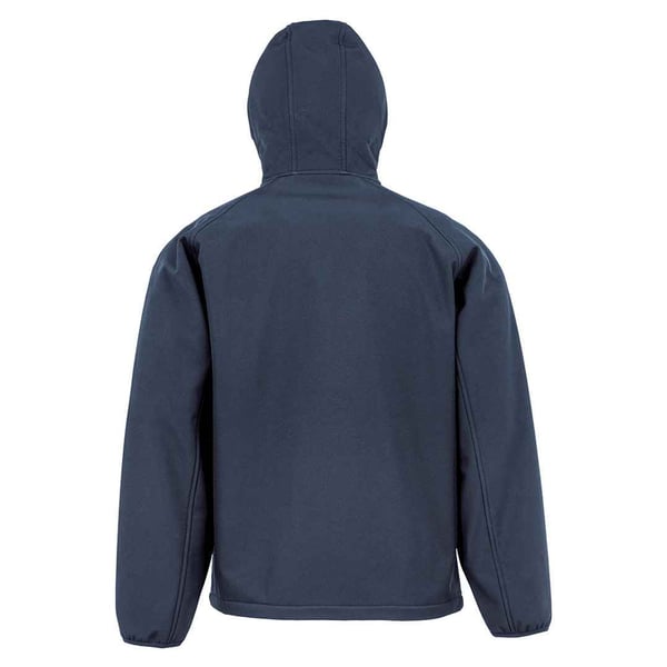 Result Genuine Recycled Mens Hooded 3 Layer Printable Soft Shell Jacket