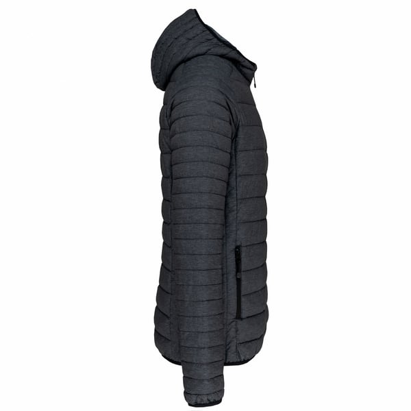 Kariban Mens Hooded Marl Lightweight Padded Jacket