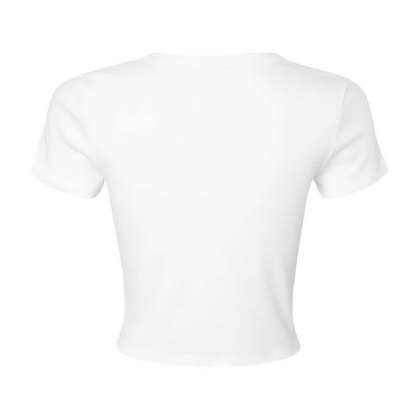 Bella + Canvas Naisten Micro-Rib Crop T-paita