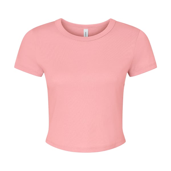 Bella + Canvas Womens/Ladies Micro-Rib Crop T-Shirt