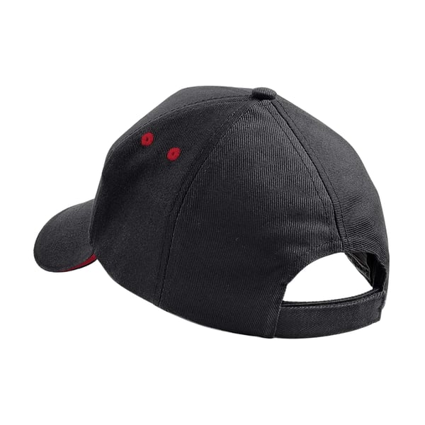Beechfield 5 Panel Sandwich Peak Baseball Cap