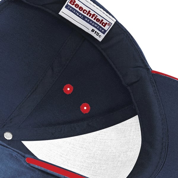 Beechfield 5 Panel Sandwich Peak Baseball Cap