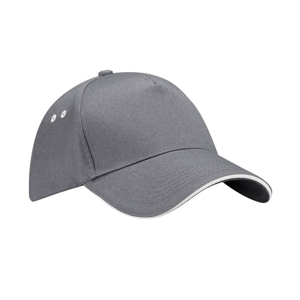 Beechfield 5 Panel Sandwich Peak Baseball Cap