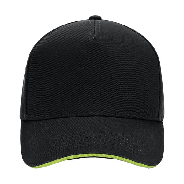 Beechfield 5 Panel Sandwich Peak Baseball Cap
