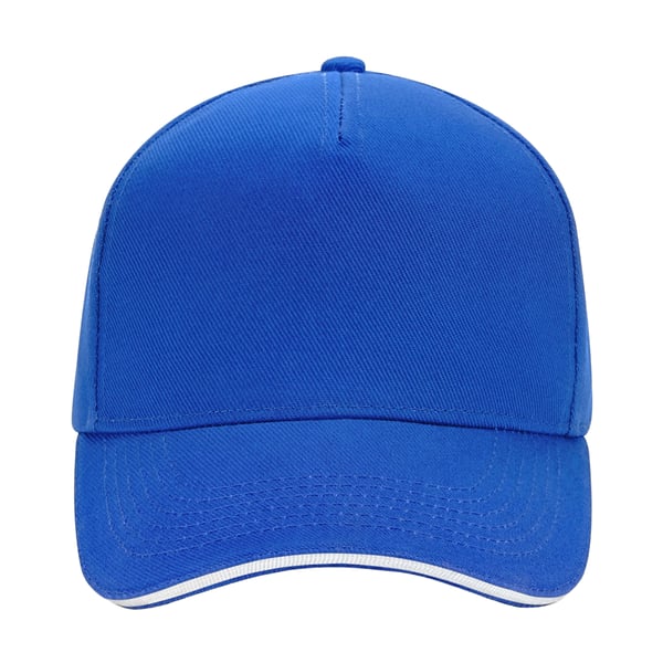 Beechfield 5 Panel Sandwich Peak Baseball Cap