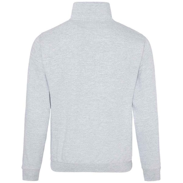 Awdis Mens Sophomore Heather Zip Neck Sweatshirt