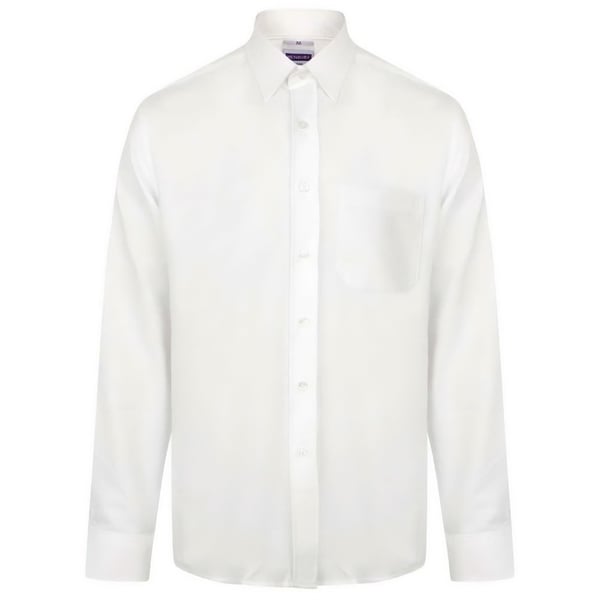 Henbury Mens Moisture Wicking Long-Sleeved Shirt