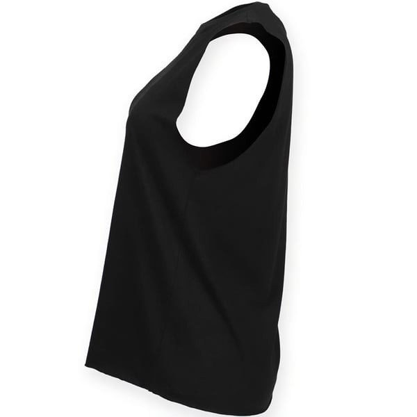 Skinni Fit Womens/Ladies High-Neck Tank Top
