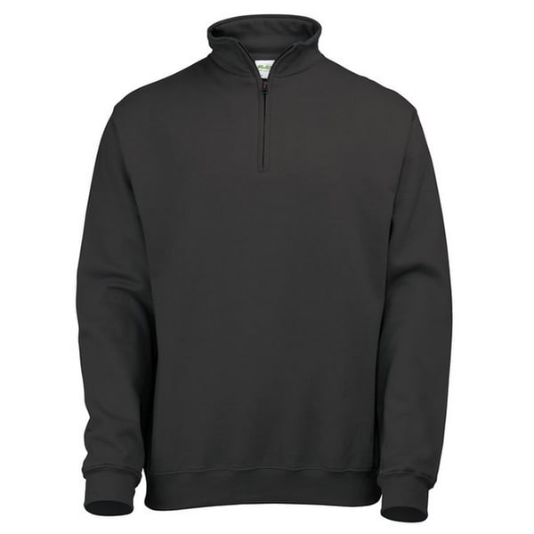 Awdis Mens Sophomore Zip Neck Sweatshirt