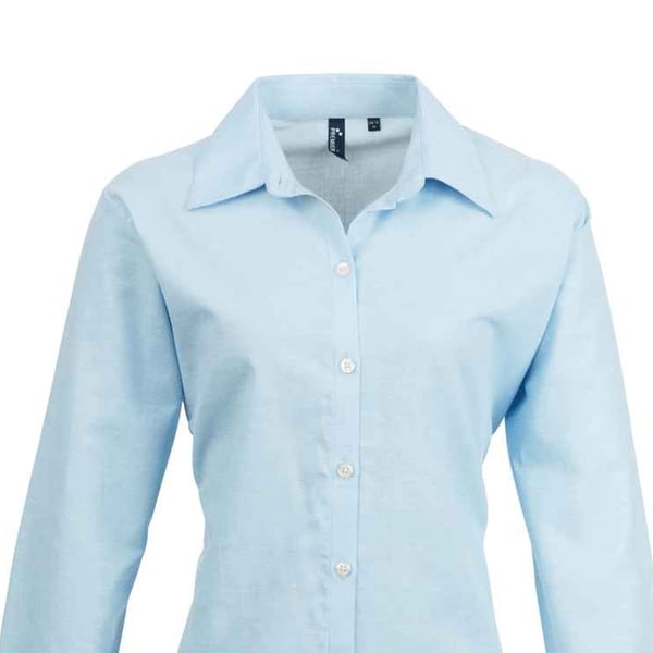 Premier Womens/Ladies Signature Oxford Long-Sleeved Shirt