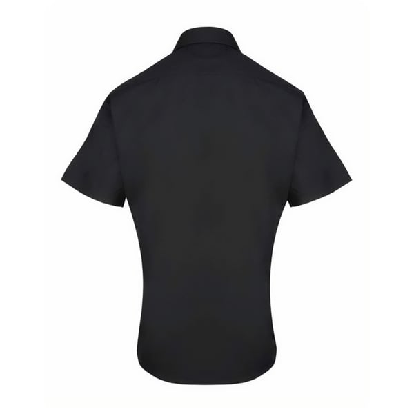 Premier Mens Supreme Poplin Short-Sleeved Shirt