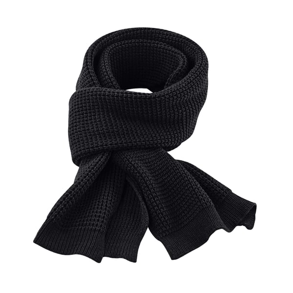 Beechfield Unisex Adult Classic Waffle Knitted Scarf