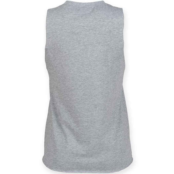Skinni Fit Womens/Ladies Heather High-Neck Vest Top