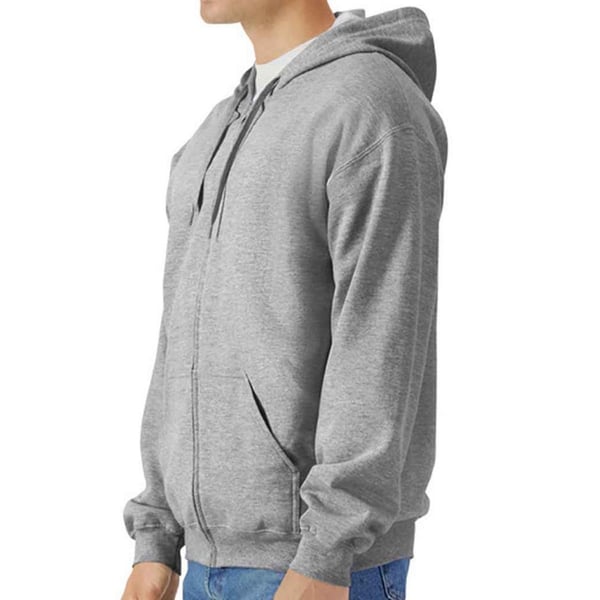 Gildan Mens Softstyle Midweight Full Zip Hoodie