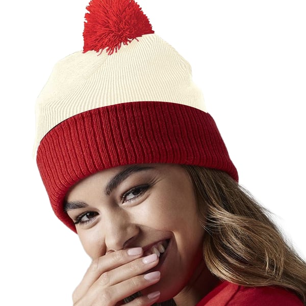 Beechfield Snowstar Two Tone Beanie