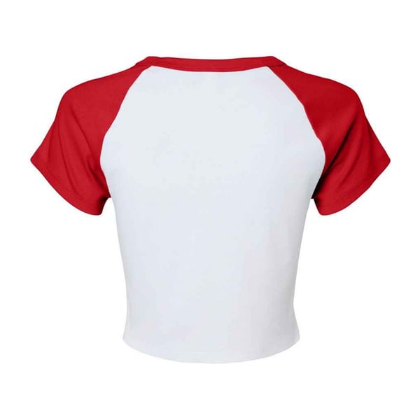Bella + Canvas Naisten Raglan Crop T-paita
