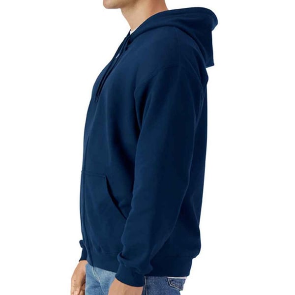 Gildan Mens Midweight Soft Touch Full Zip Hoodie