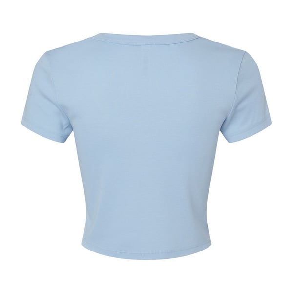 Bella + Canvas Dam/Dam Micro-Rib Croppad Topp