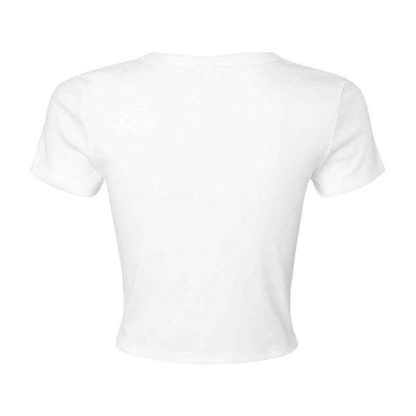 Bella + Canvas Dam/Dam Micro-Rib Croppad Topp