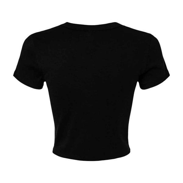 Bella + Canvas Dam/Dam Micro-Rib Croppad Topp