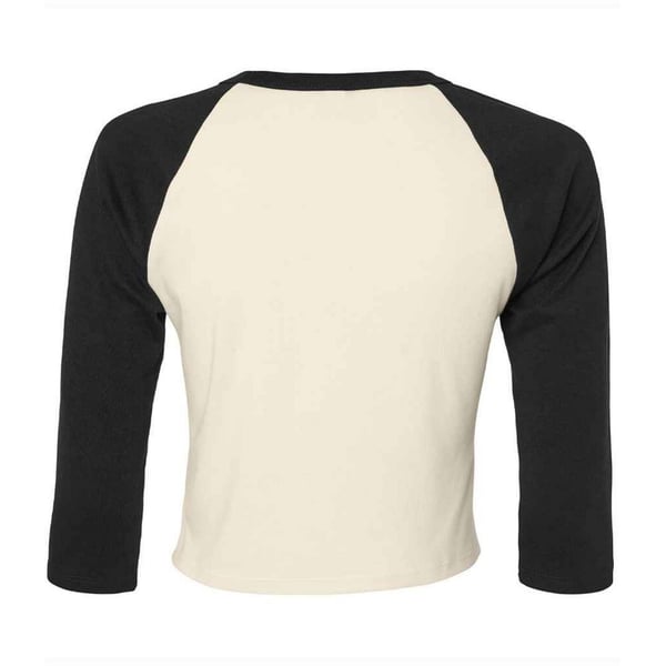 Bella + Canvas Womens/Ladies Micro-Rib Raglan 3/4 Sleeve T-Shirt