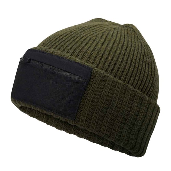 Beechfield Unisex Adult Zip Patch Beanie