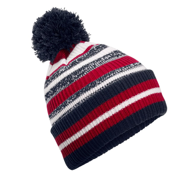 Beechfield Unisex aikuisten raidallinen pipo