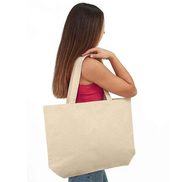 Brand Lab Plain Organic Oversized Tote Bag
