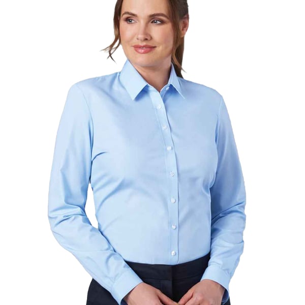 Brook Taverner Womens/Ladies Selene Poplin Long-Sleeved Formal Shirt