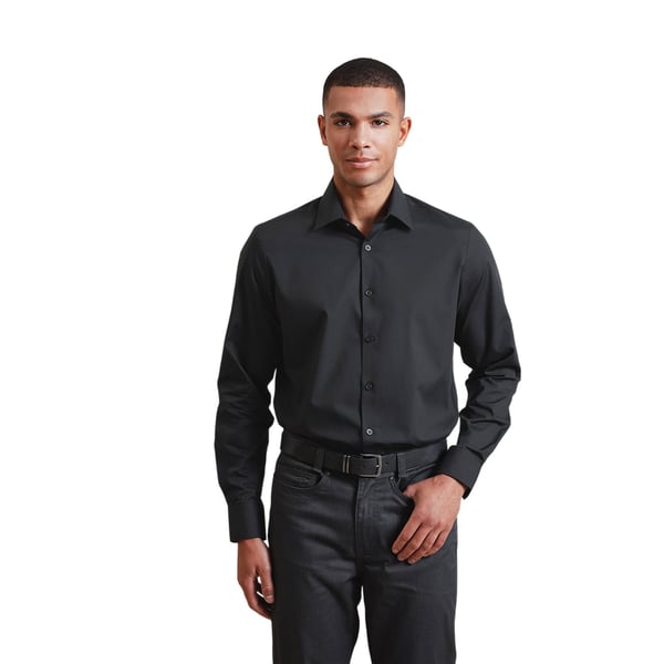 Premier Mens Recyclight Poplin Long-Sleeved Shirt
