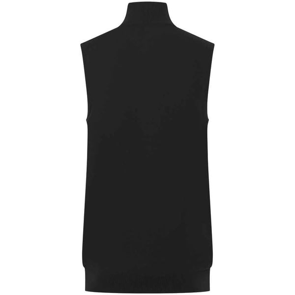 Henbury Mens Plain Full Zip Sleeveless Gilet
