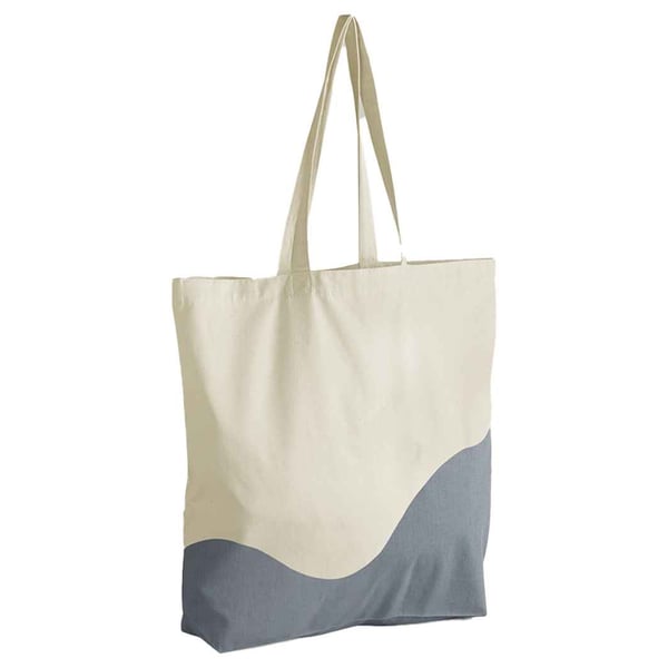 Westford Mill Unisex Adult Wave Organic Cotton Maxi Tote Bag