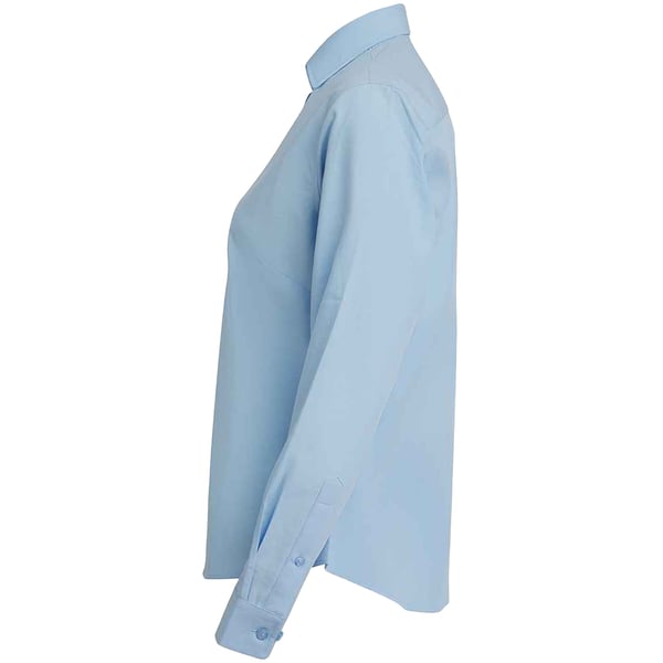 Henbury Womens/Ladies Cotton CoolPlus Long-Sleeved Formal Shirt