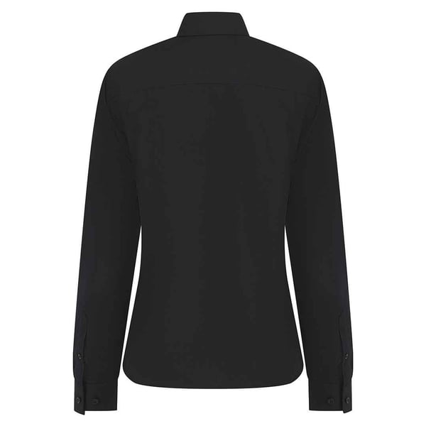 Henbury Womens/Ladies Cotton CoolPlus Long-Sleeved Formal Shirt