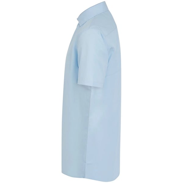 Henbury Mens Cotton Feel CoolPlus Short-Sleeved Formal Shirt