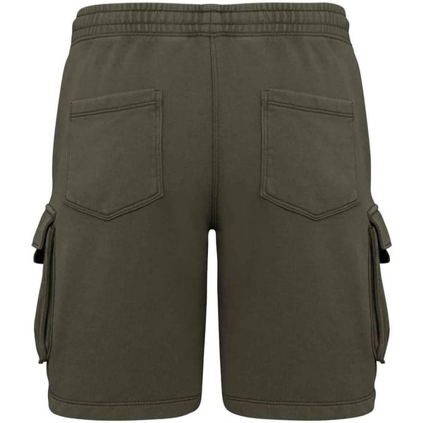 Native Spirit Mens French Terry Washed Cargo Shorts