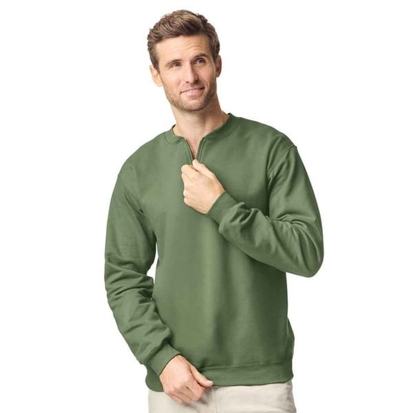 Gildan Unisex Adult Softstyle Midweight Quarter Zip Sweatshirt