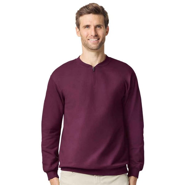 Gildan Unisex Adult Softstyle Midweight Quarter Zip Sweatshirt