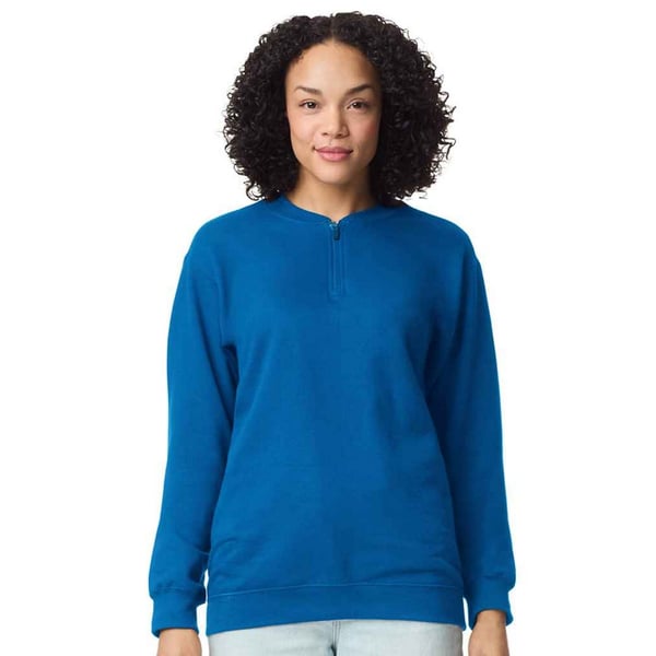 Gildan Unisex Adult Softstyle Midweight Quarter Zip Sweatshirt
