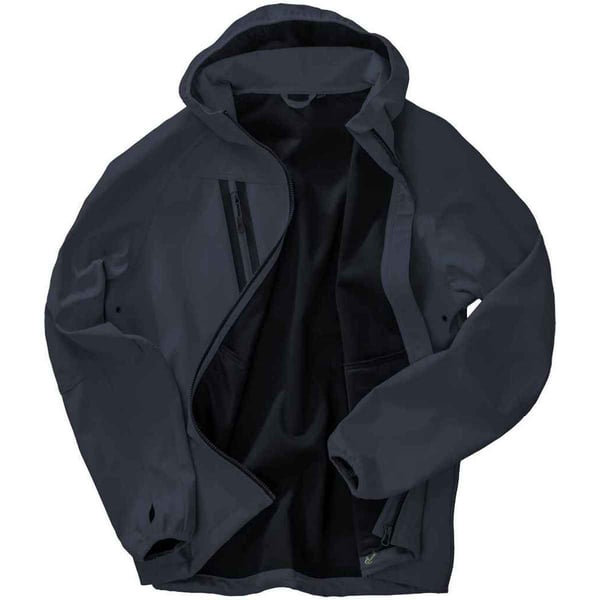 Result Genuine Recycled Mens Hooded 3 Layer Printable Soft Shell Jacket