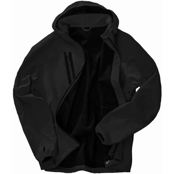 Result Genuine Recycled Mens Hooded 3 Layer Printable Soft Shell Jacket