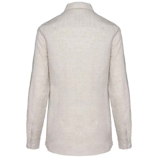 Spasso Womens/Ladies Linen Long-Sleeved Shirt