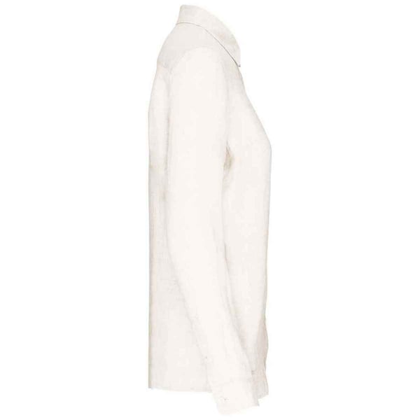 Spasso Womens/Ladies Linen Long-Sleeved Shirt