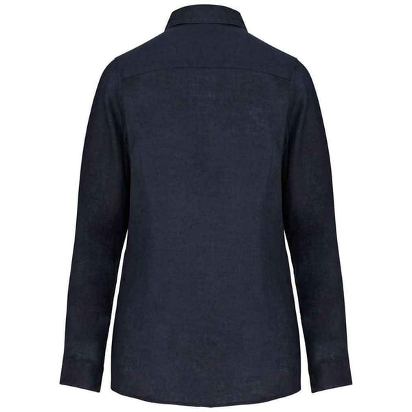 Spasso Womens/Ladies Linen Long-Sleeved Shirt